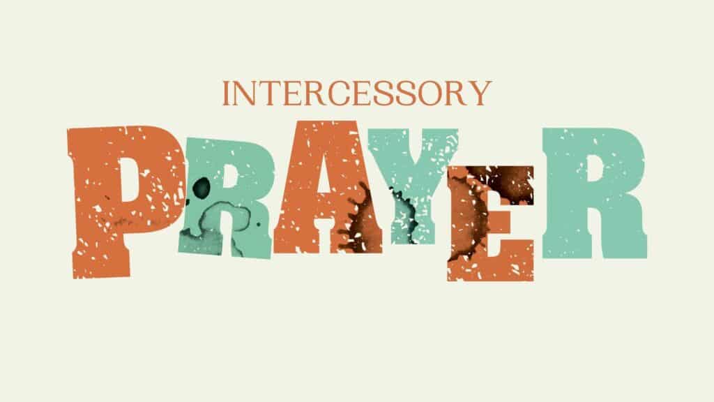 Intercessory Prayer Sign