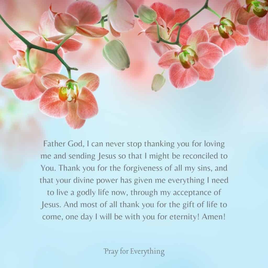 Prayer to Thank God for the Gift of Life