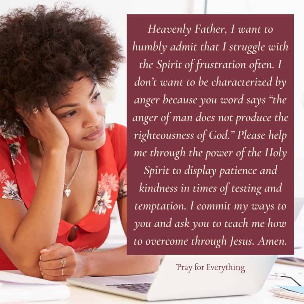 Frustration Prayer