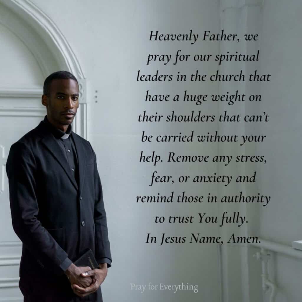 Prayers for Pastor