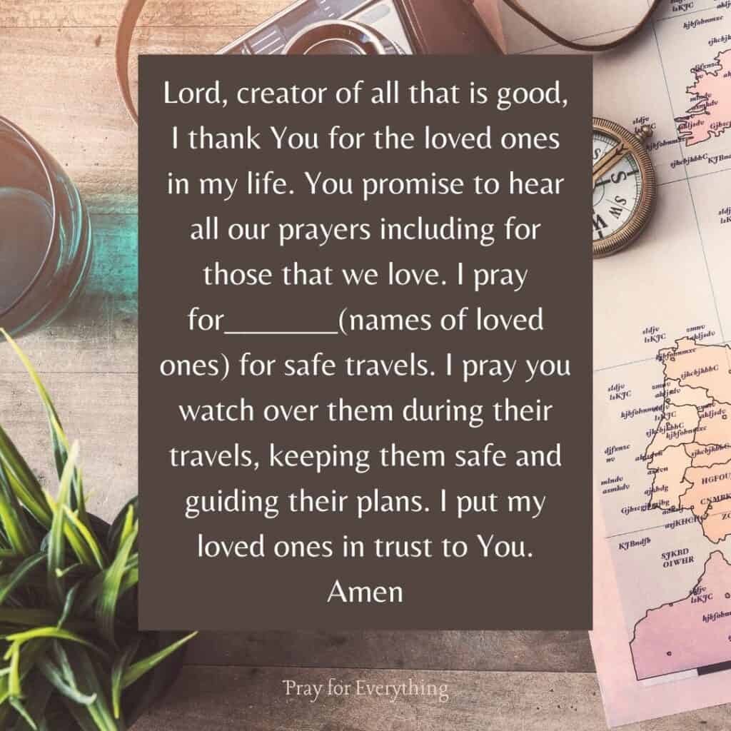 Prayers for Safe Travels