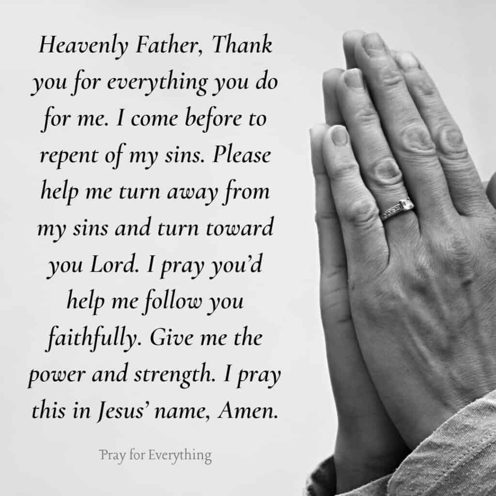 Repentance Prayer