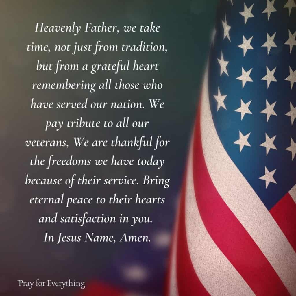 Veterans Day Prayer