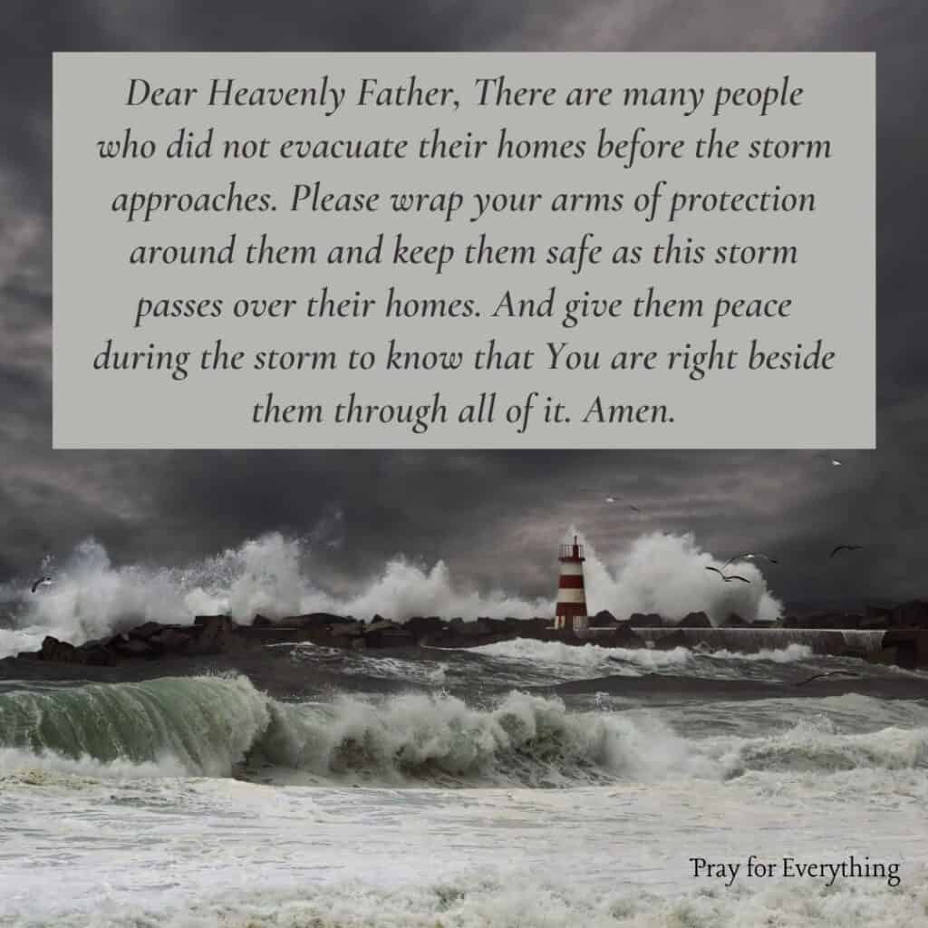 Prayer of Protection Against Storms 