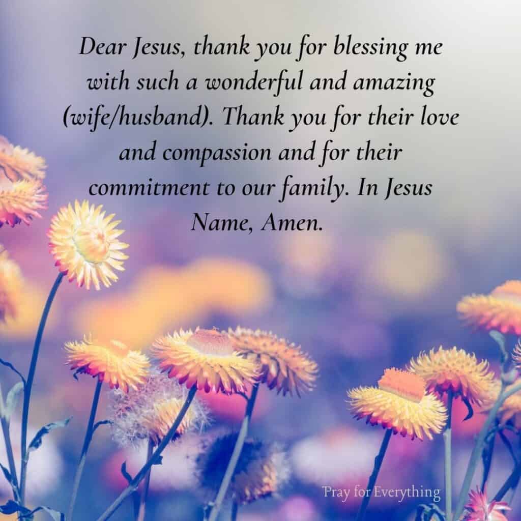 Thanksgiving Prayer for Family