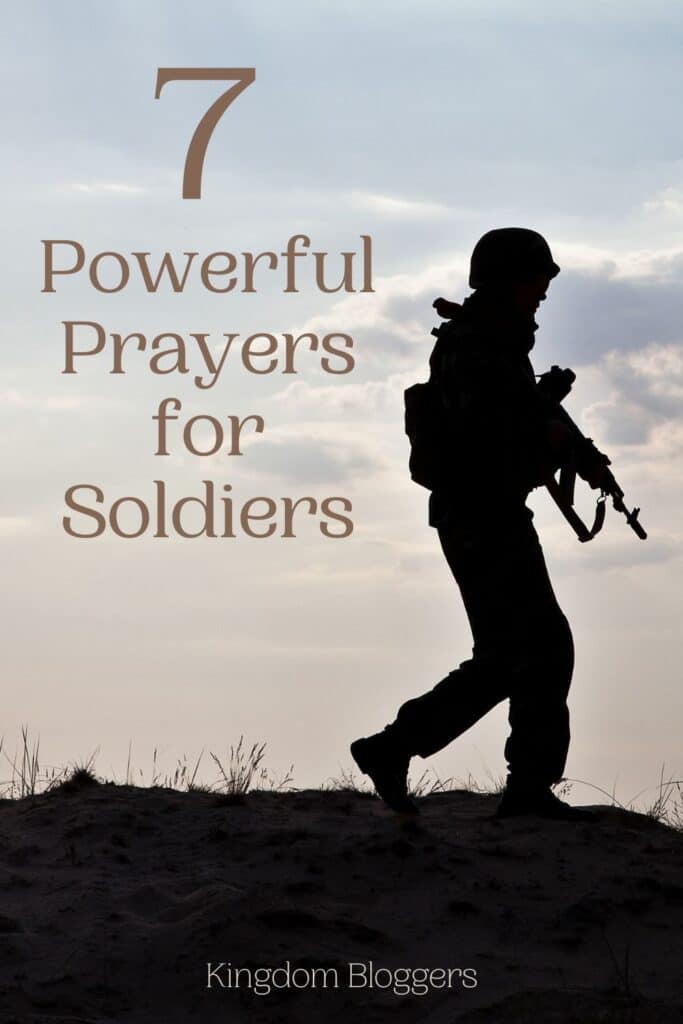 7 Powerful Prayers for Soldiers Pinterest Image
