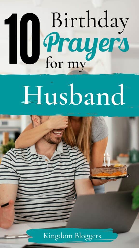 10 Birthday Prayers for My Husband Pinterest Image