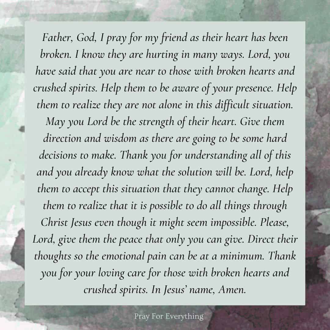 11 Uplifting Prayers for a Broken Heart