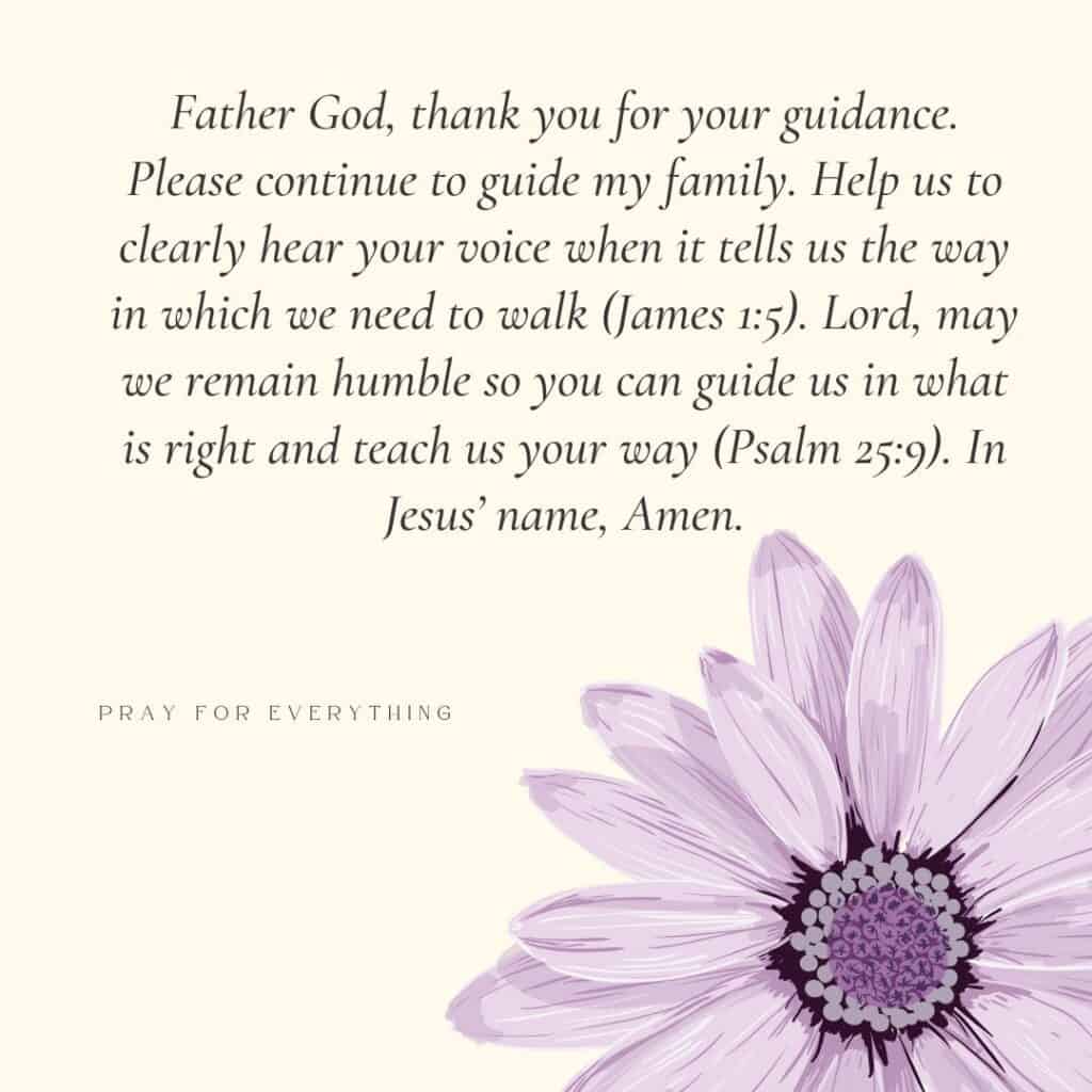 Scripture to Pray for Family