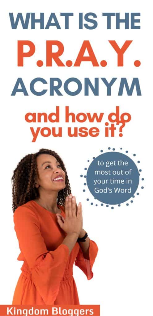 What is the PRAY Acronym for Prayer