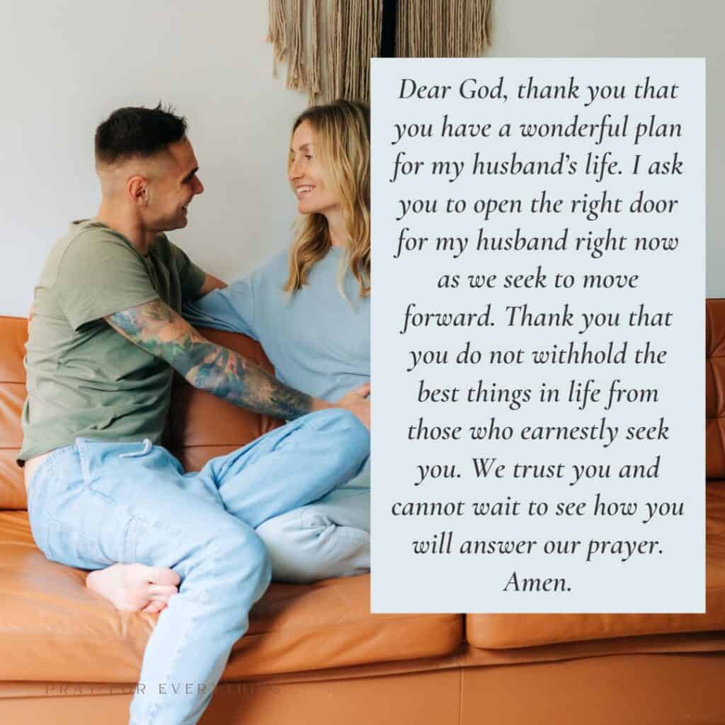 Morning Prayer for My Husband